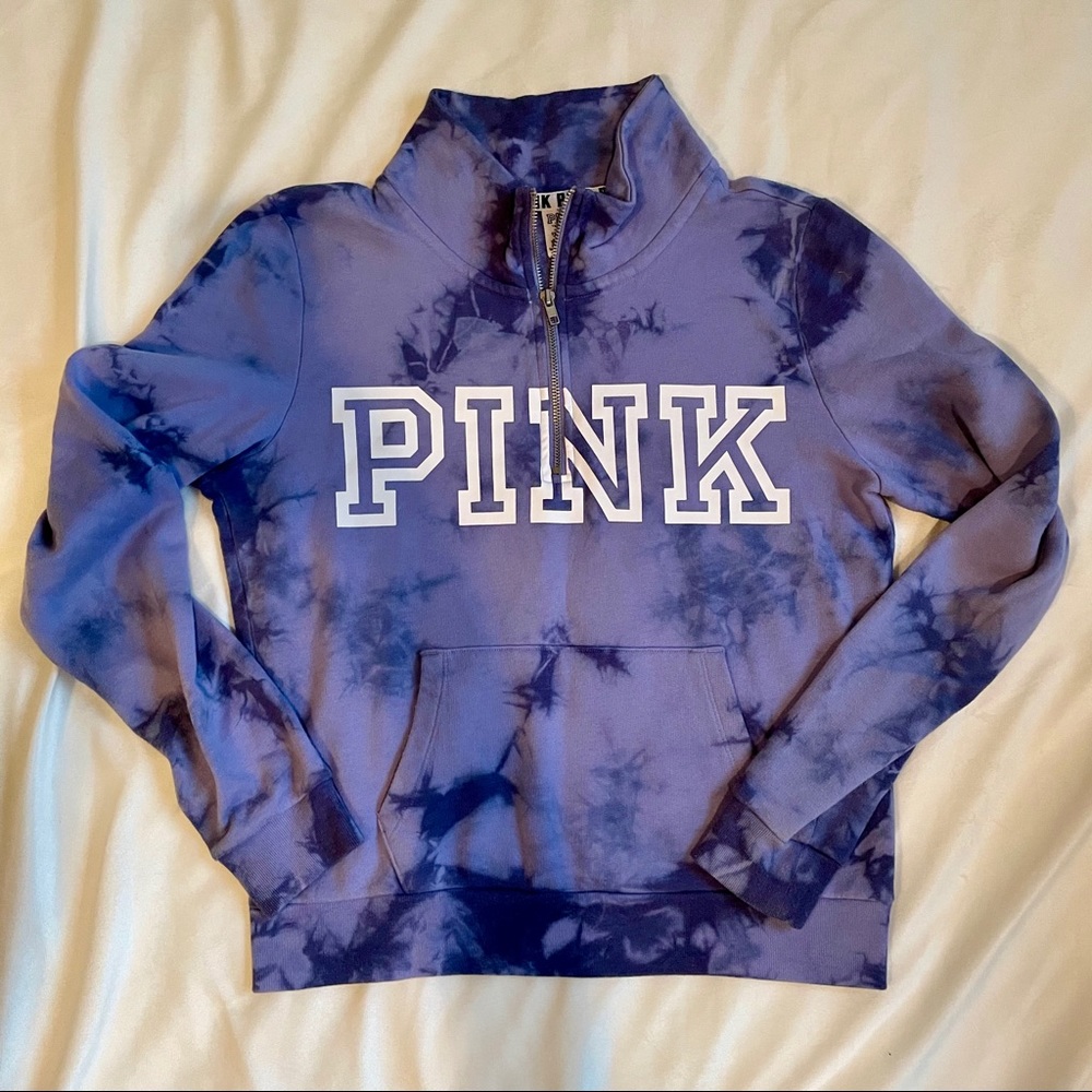 Victoria’s Secret PINK Tie Dye Half Zip Jacket